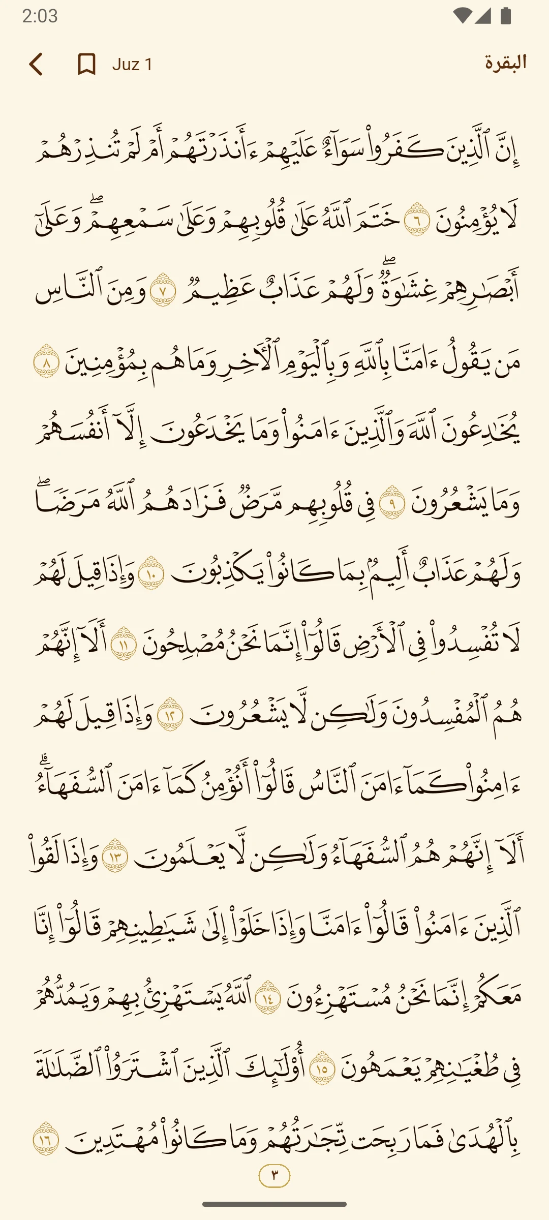 Quran screenshot